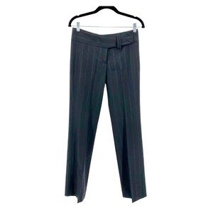 Sportstaff Pants Made in Italy Flat Front Pin Stripped Slacks Trousers Size 8